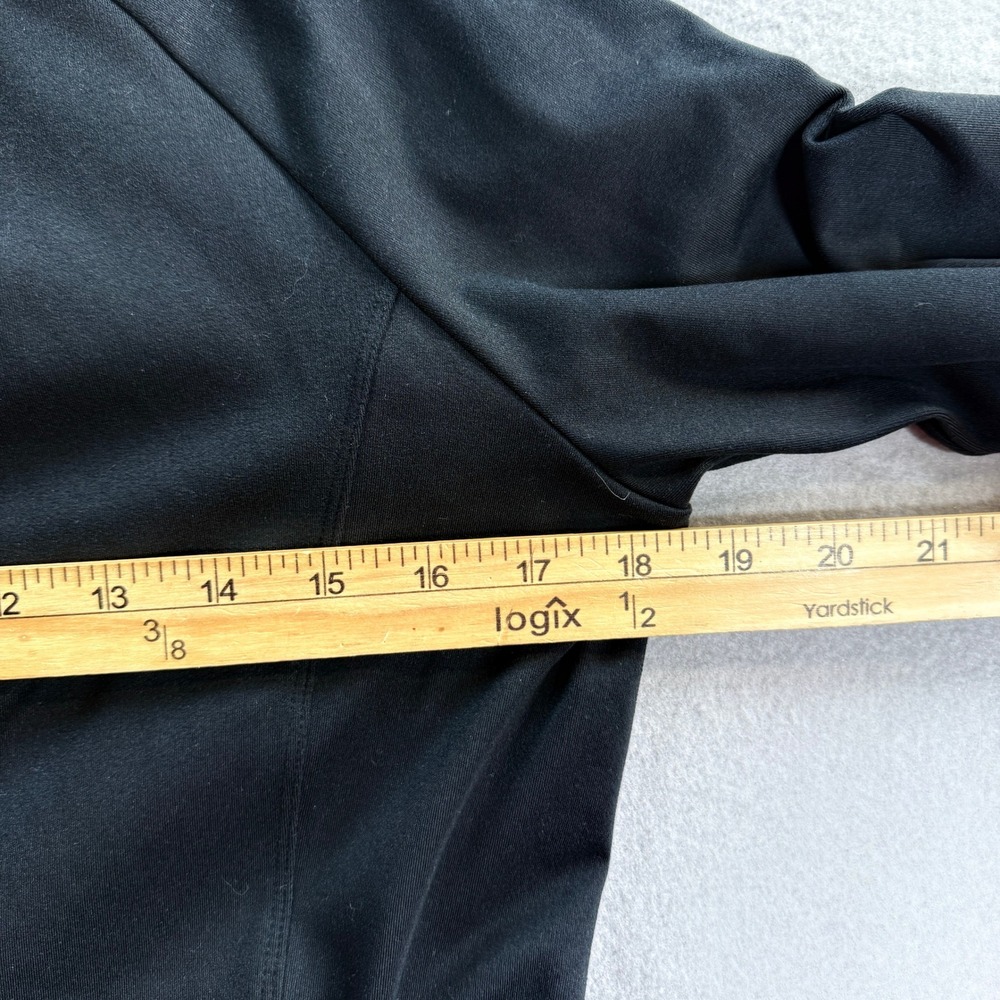 Eddie Bauer Hoodie Jacket Women Med Black Full Zip Activewear Recycled Stretch - Picture 4 of 6